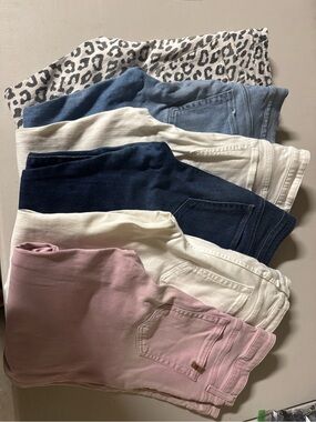 Joe's Jeans Skinny Pack — Pink, White, Navy, Light Blue, Leopard